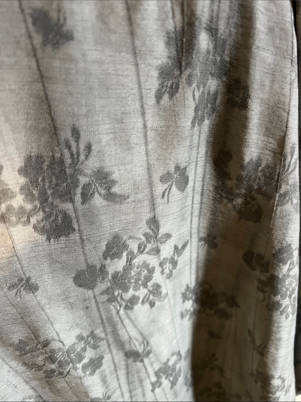 J. Jill Gray Floral V-Neck Tunic - Picture 3 of 5